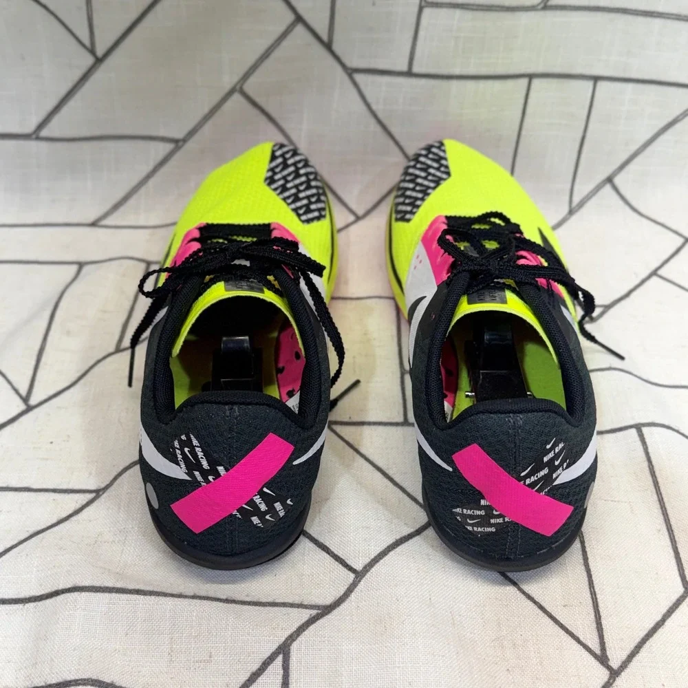 Nike Zoom Rival Waffle 6 11.5 Volt Pink Black Cross Country Racing DX7998-700